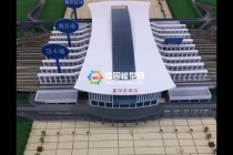 襄陽(yáng)東津站沙盤模型展現(xiàn)